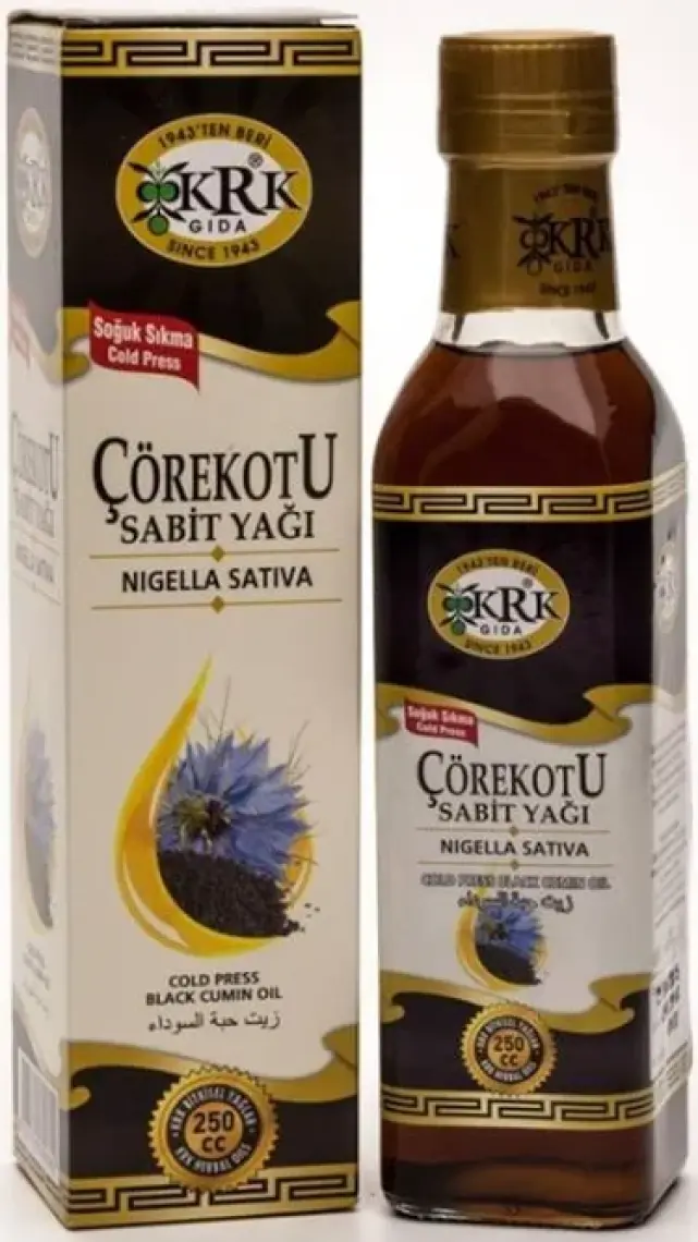 Krk Çörekotu Yağı Soğuk sıkım 250 ccl