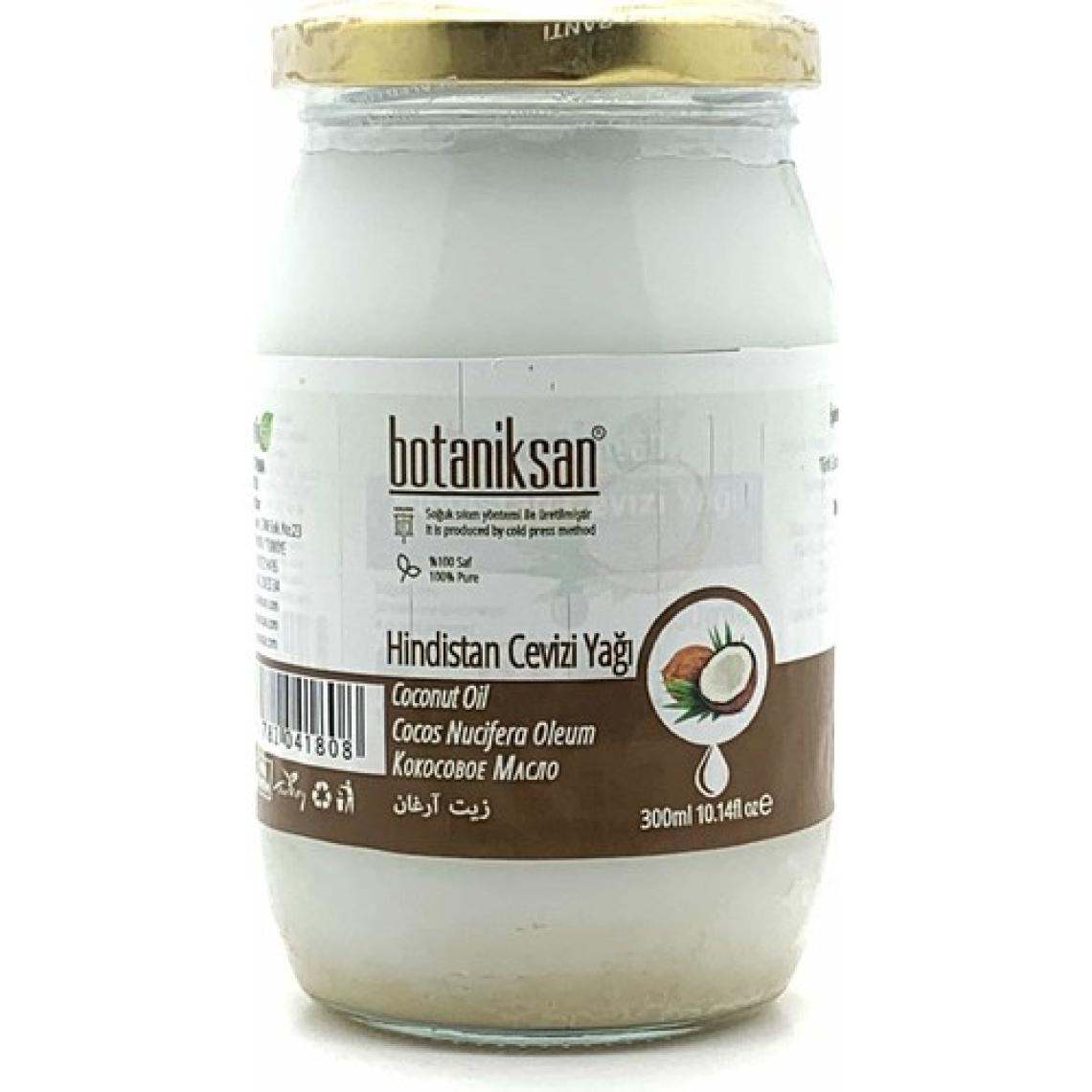 Botaniksan Hindistan Cevizi Yağı 300gr Soğuk Sıkım, Saf, Doğal, Katkısız