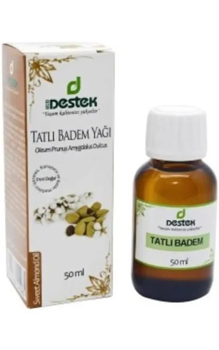 Destek Tatlı Badem Yağı (Soğuk Pres) 50cc