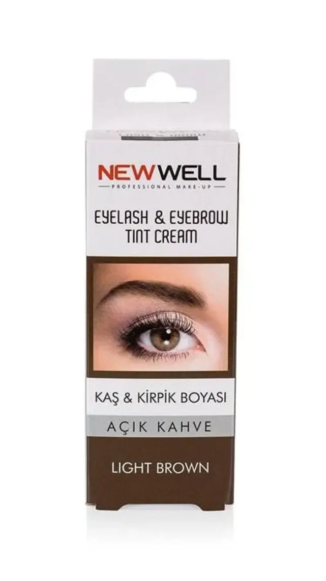 New Well Kaş&Kirpik Boyası Açık Kahve