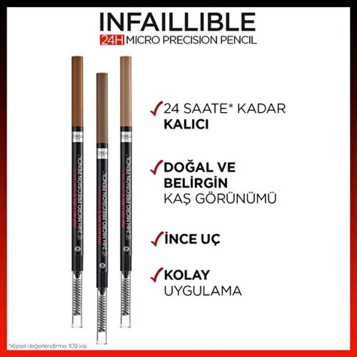 Loreal Paris Brow Artist Skinny Definer 108 Dark Brunette Kaş Kalemi