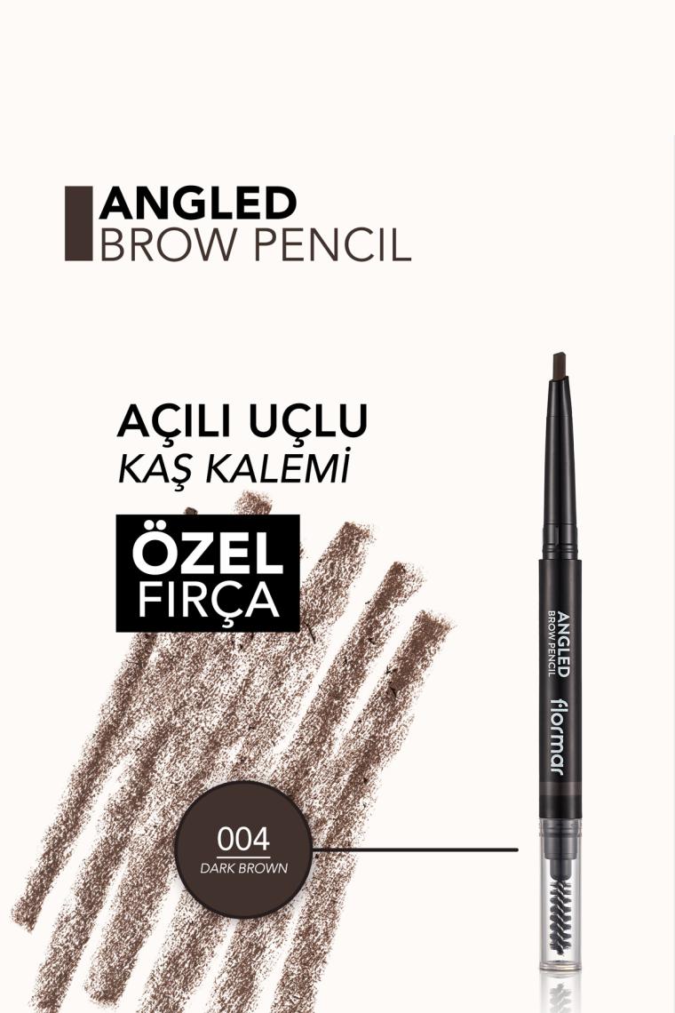 Flormar Angled Brow Pencil 04 Dark Brown Kaş Kalemi