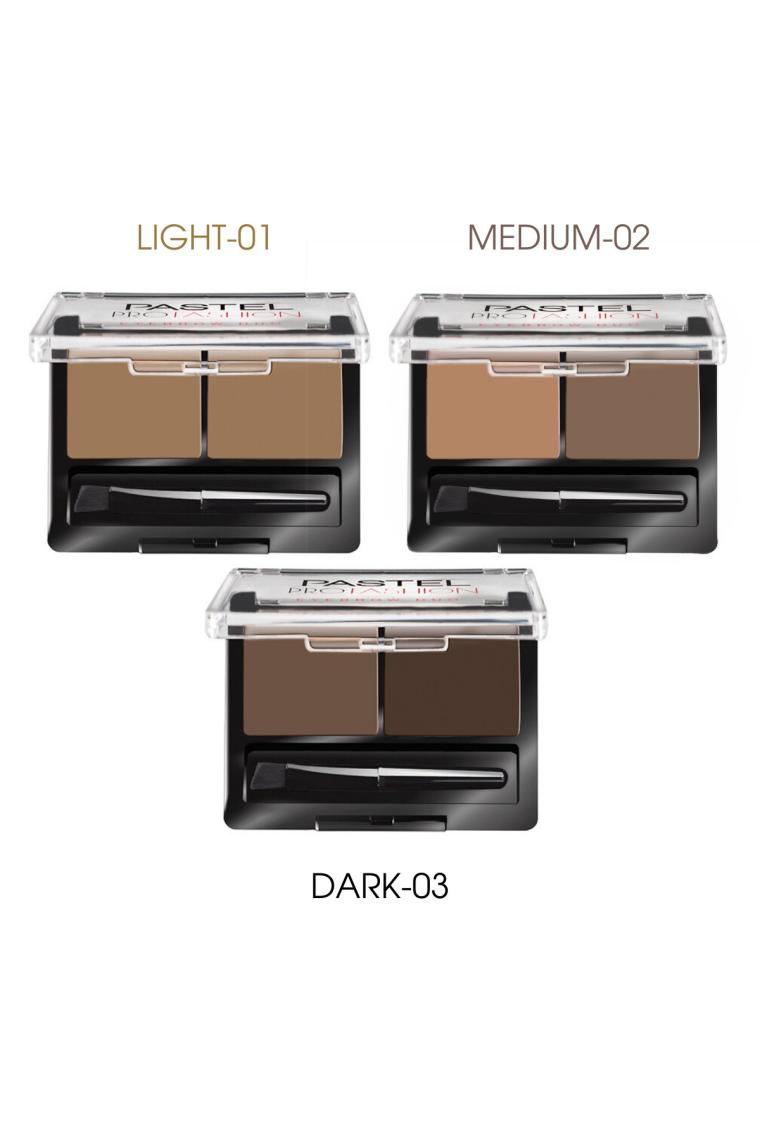 Pastel Profashion Eyebrow Duo 03 Dark Kaş Farı