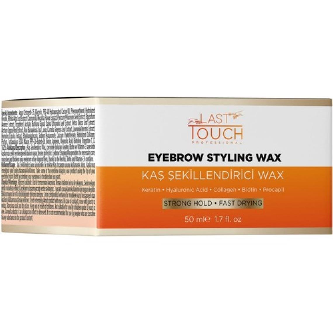 Last Touch Kaş Sabitleyici ve Şekillendirici Wax 50 ml ( Kolajen, Keratin ve Biotin )