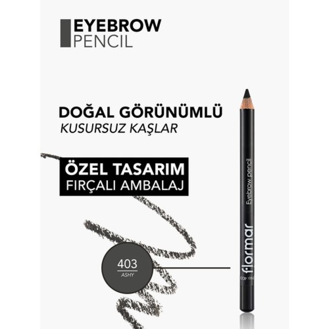 Flormar - Kaş Maskarası Ve Kaş Farı - Eyebrow Pencil 403 Ashy 8690604109432 47000046