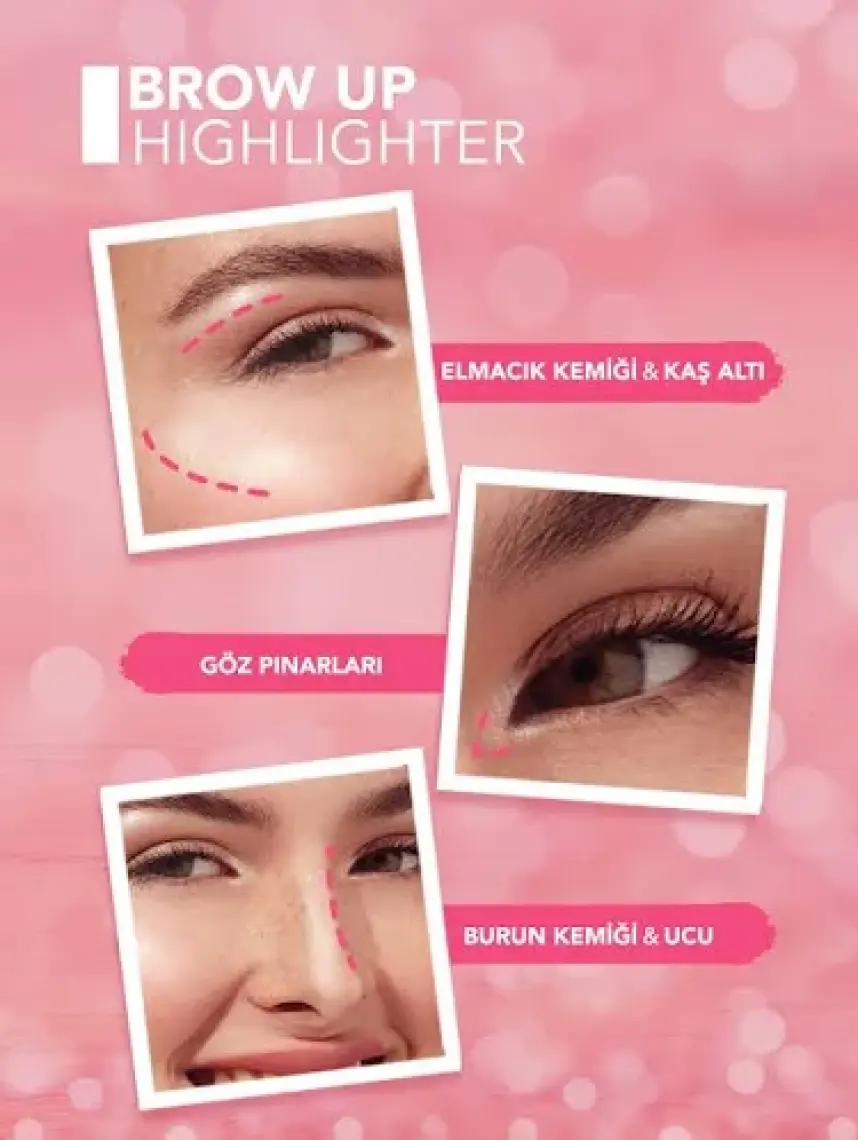 Flormar Kremsi Dokulu Brow Up Highlighter Pencil Aydınlatıcı Kalem- Gümüş (001 Diamond) 8682536072434