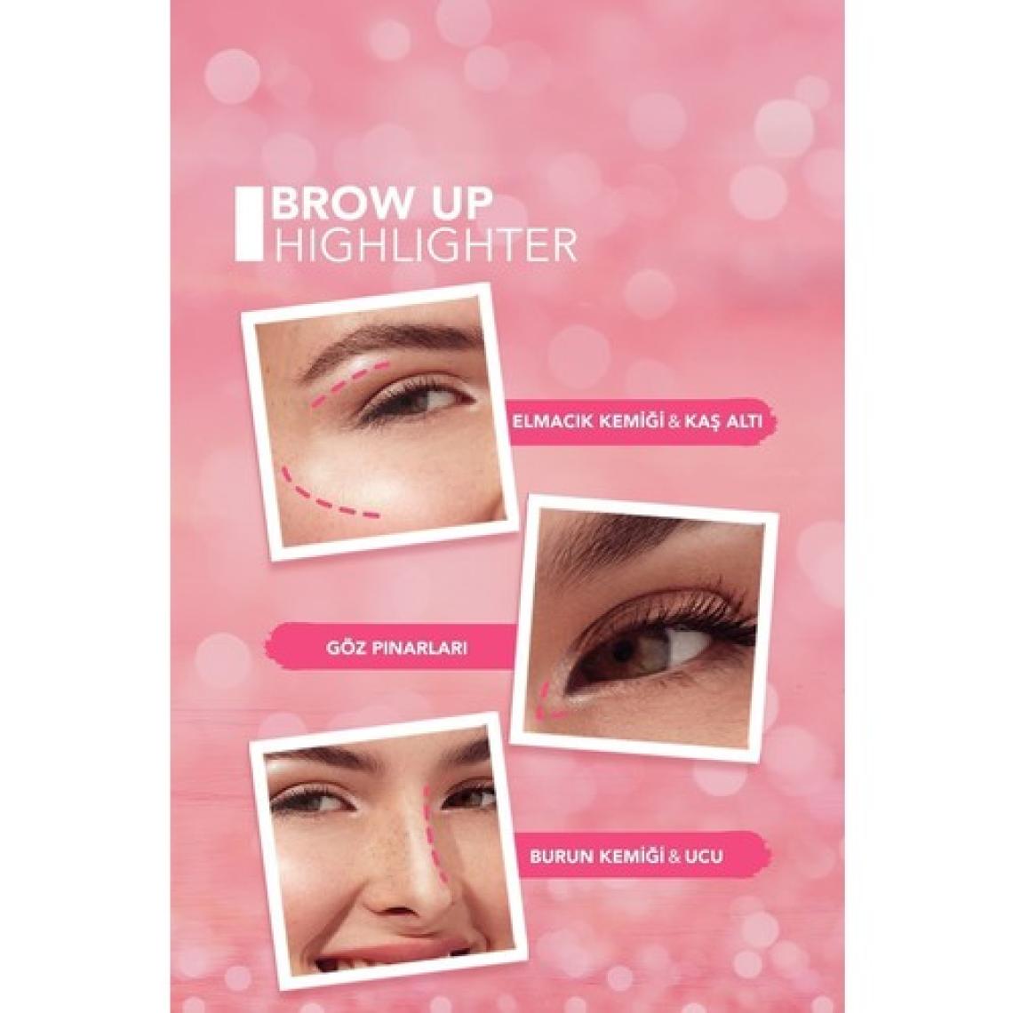 Flormar Kremsi Dokulu Brow Up Highlighter Pencil Aydınlatıcı Kalem- Gümüş (001 Diamond) 8682536072434