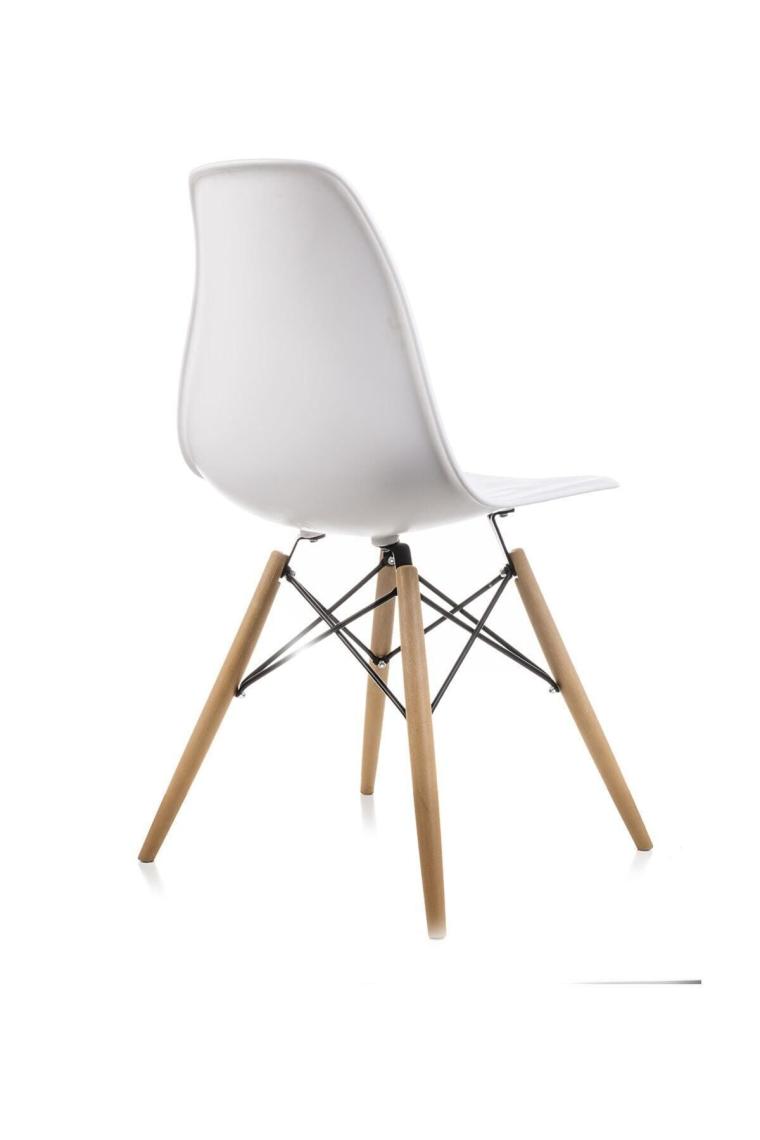 Beyaz Eames Sandalye - 2 Adet - Cafe Balkon Mutfak Sandalyesi