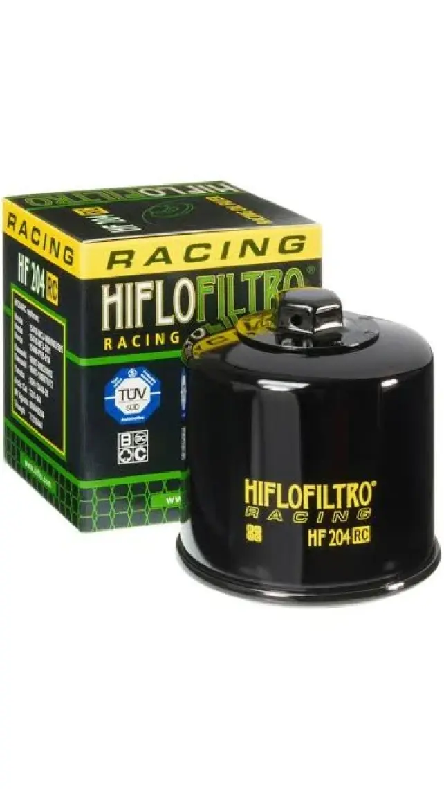 Hiflo HF204RC Premium Racing Metal Motosiklet Yağ Filtresi TUV Onaylı
