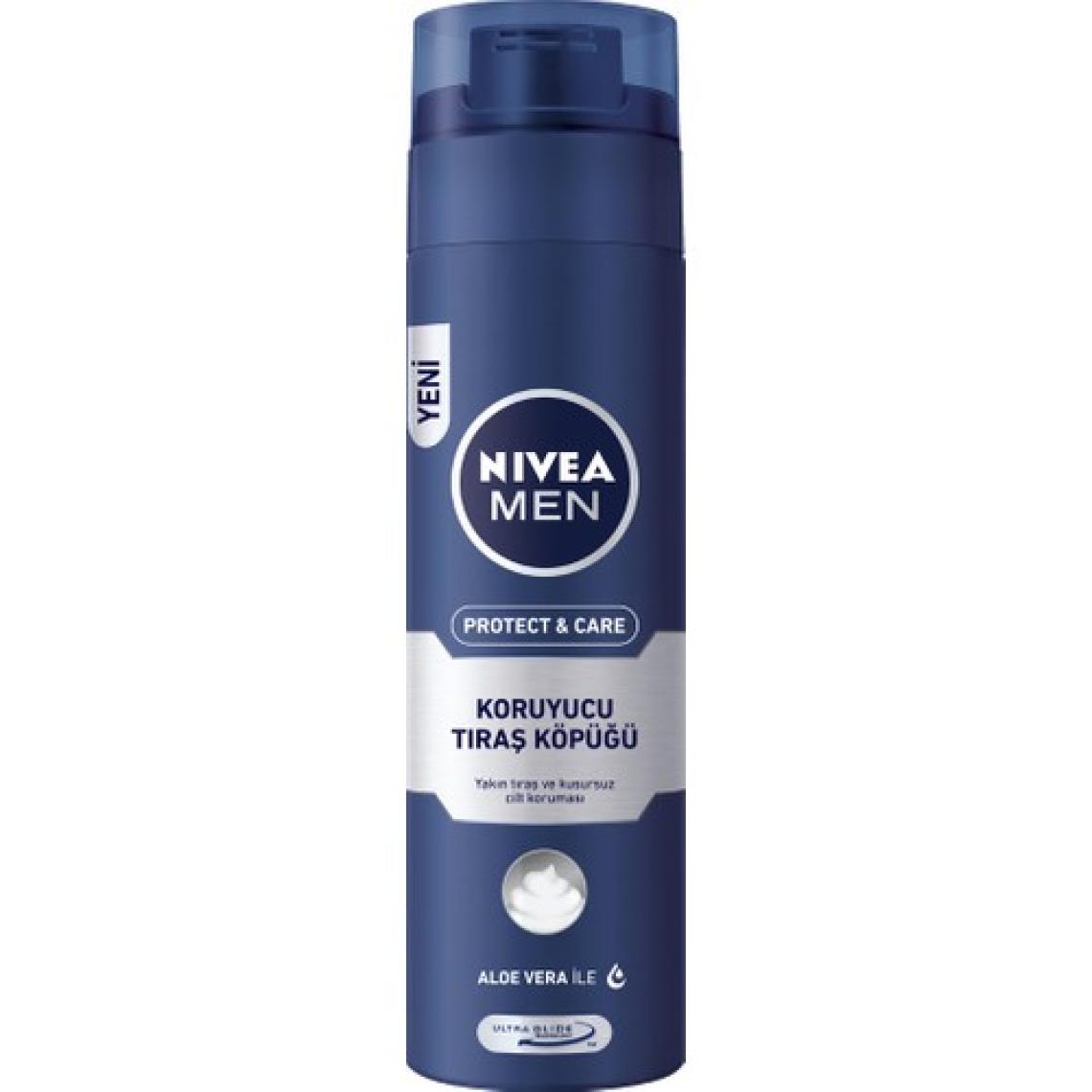 NIVEA Men Protect&Care Tıraş Köpüğü 200ml;Kuru Ciltler İçin;Pürüzsüz Tıraş