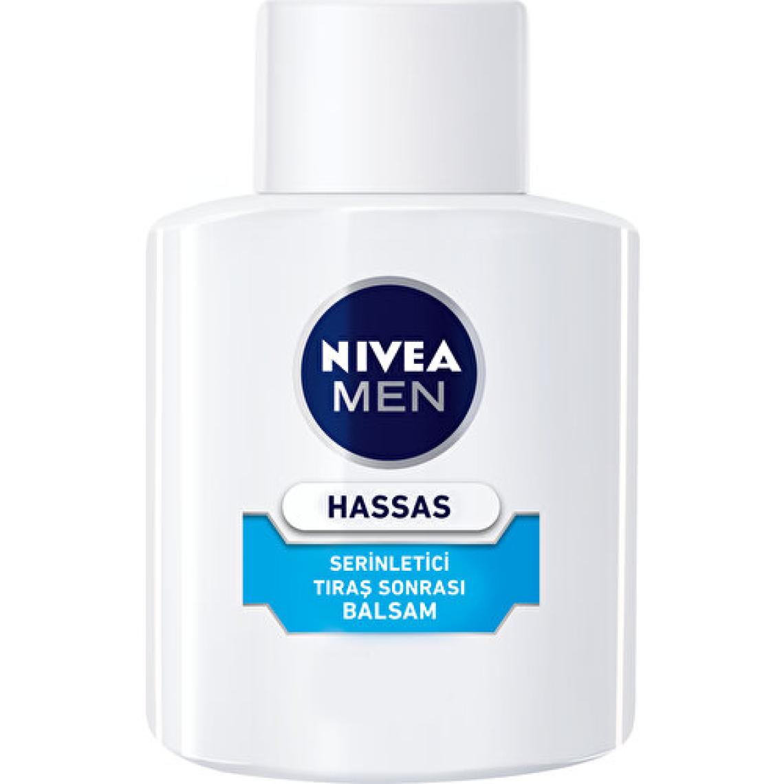NIVEA Men Hassas Serinletici Tıraş Sonrası Balsam 100ml; Hassas Ciltler;Alkolsüz Formül; Hızlı Emilir