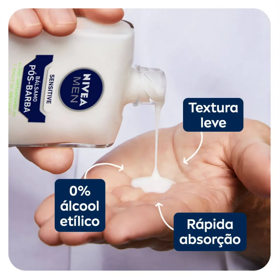 Nivea Men Hassas Ciltler İçin Hoş Kokulu Tıraş Sonrası Balsam - 100 ml, Alkolsüz, Papatya ve Hamamelis Özleriyle Zenginleştirilmiş