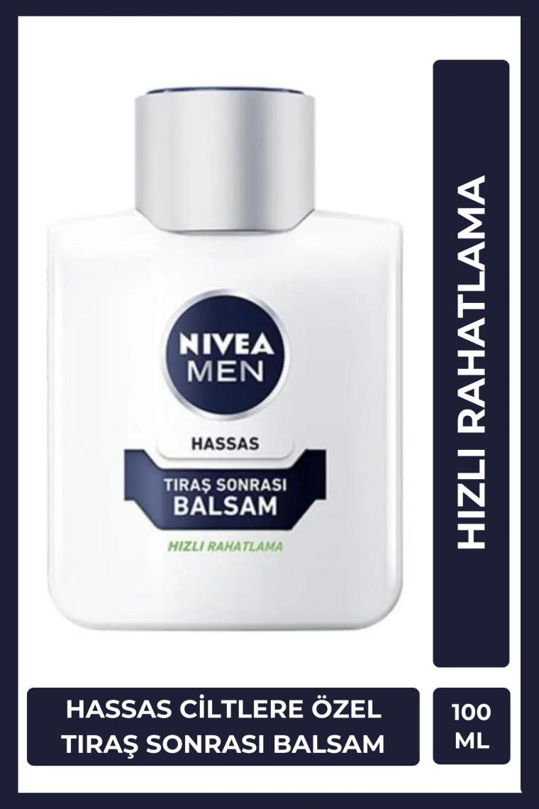 MEN Erkek Tıraş Sonrası Balsam 100ml, Hassas Ciltlere Özel Hızlı Rahatlatma, Konforlu Tıraş Deneyimi