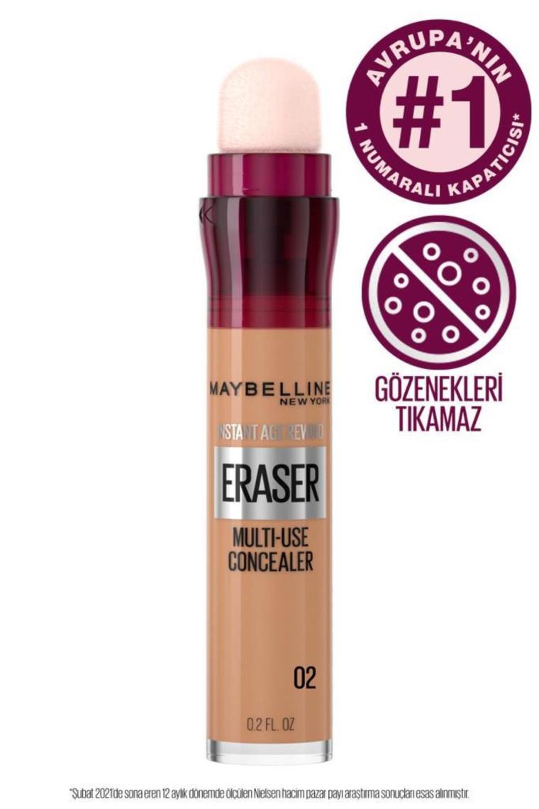 Maybelline New York Instant Anti Age Eraser Kapatıcı 02 Nude