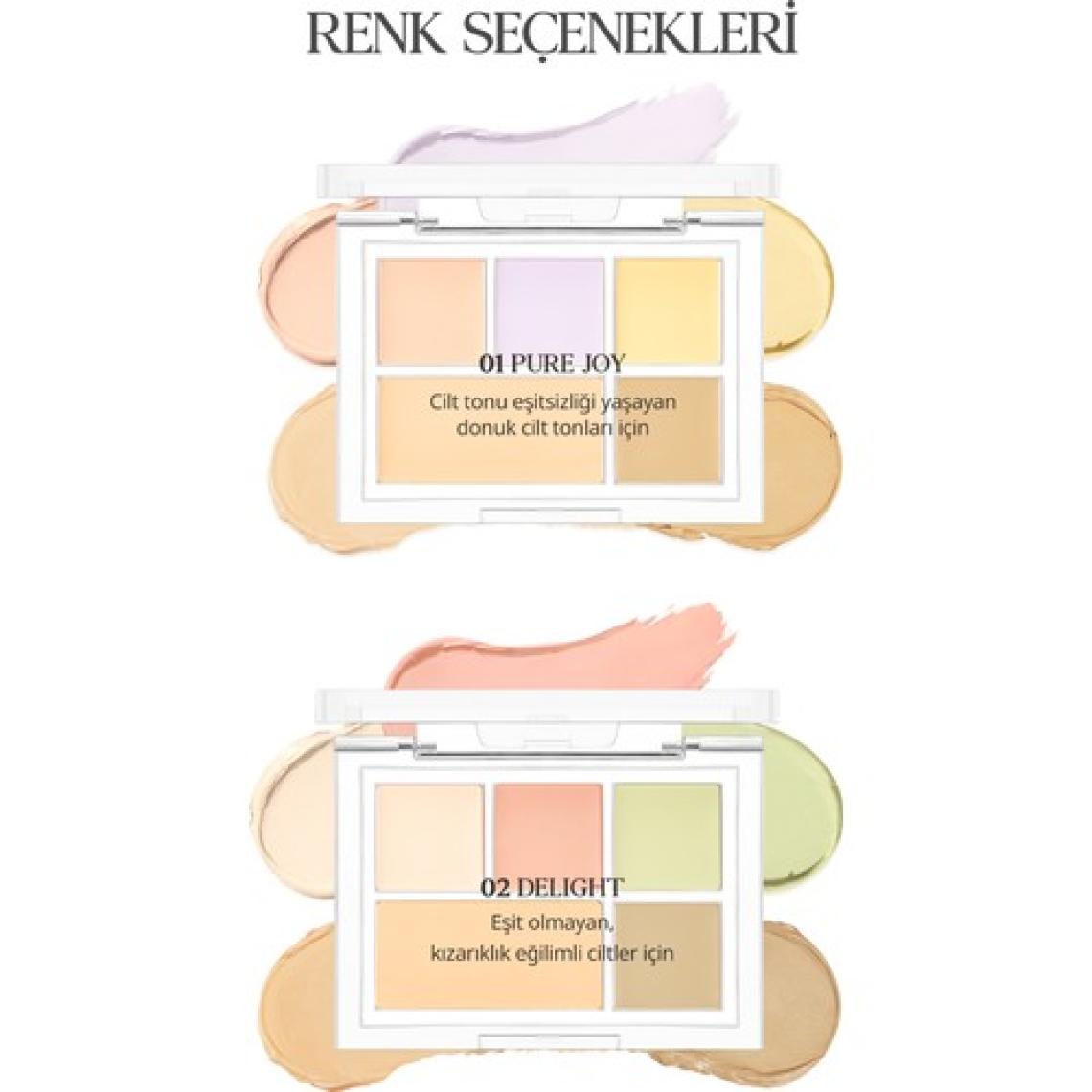 Clio Kremsi Dokuya Sahip Concealer Paleti CLIO Kill Cover Founwear Conceal Palette (Pure Joy)