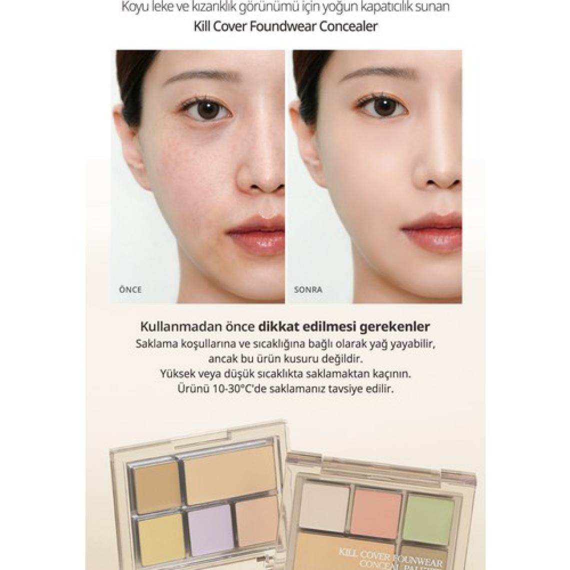 Clio Kremsi Dokuya Sahip Concealer Paleti CLIO Kill Cover Founwear Conceal Palette (Pure Joy)
