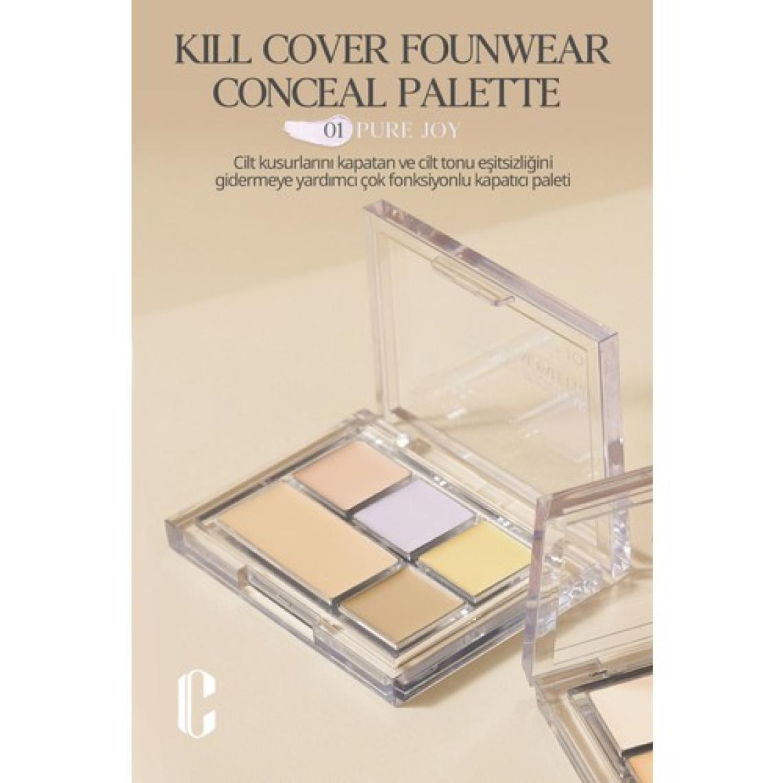 Clio Kremsi Dokuya Sahip Concealer Paleti CLIO Kill Cover Founwear Conceal Palette (Pure Joy)