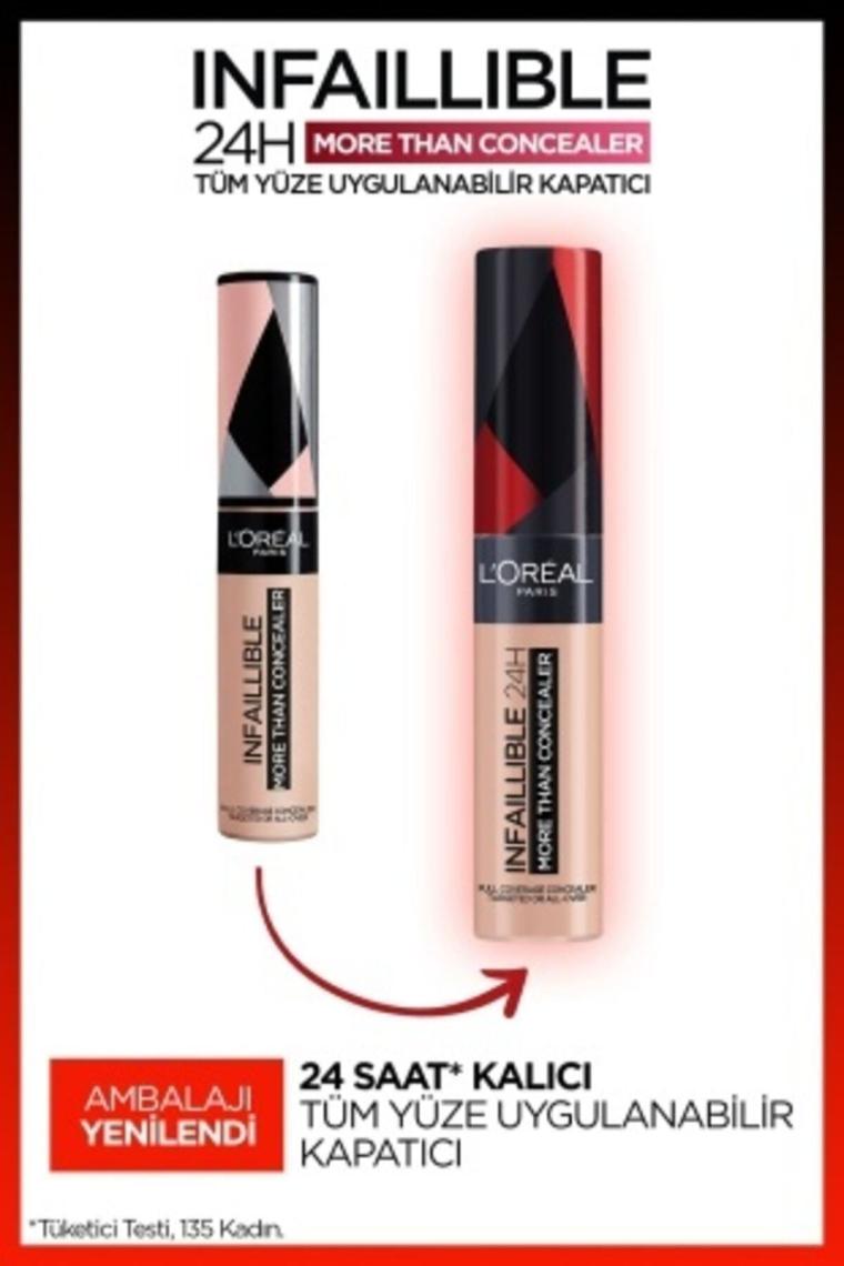 Loreal Paris Infaillible More Than Concealer 327 Cashmere Tüm Yüze Uygulanabilir Kapatıcı