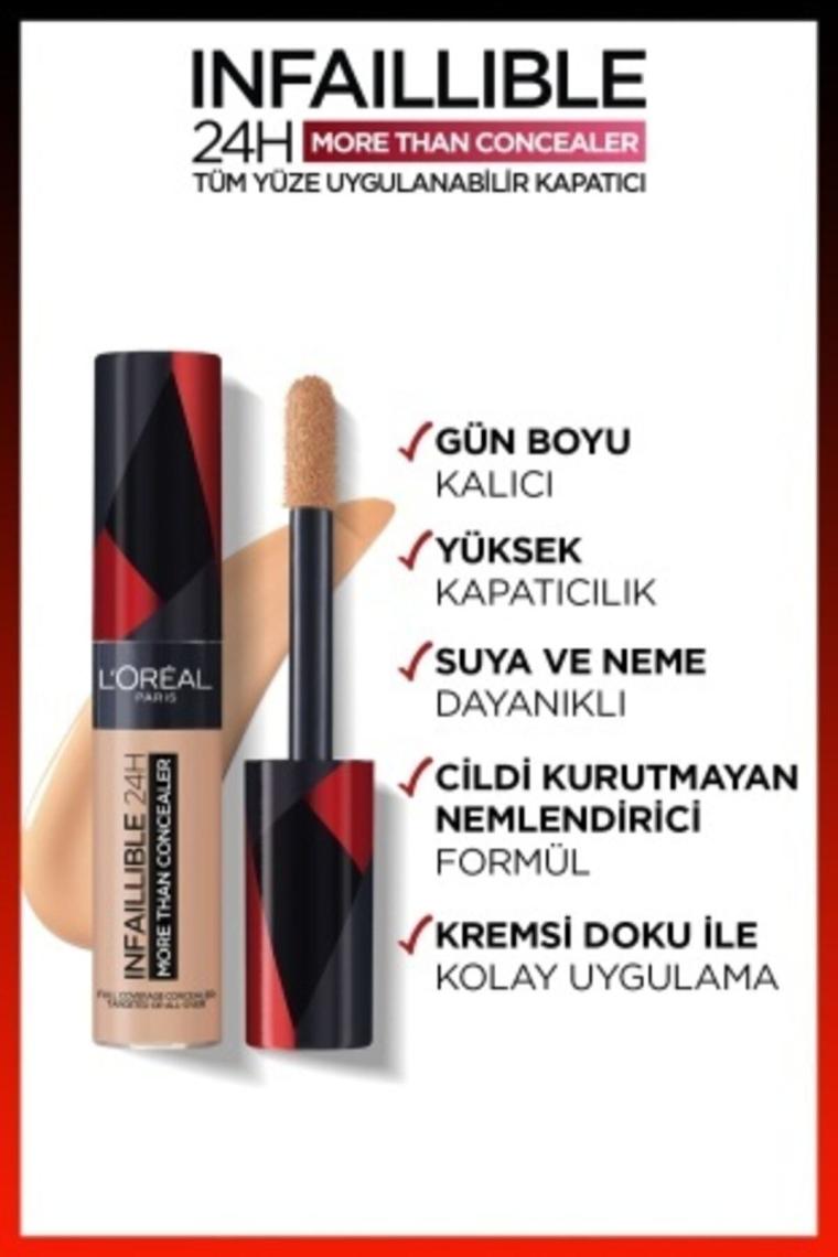 Loreal Paris Infaillible More Than Concealer 327 Cashmere Tüm Yüze Uygulanabilir Kapatıcı