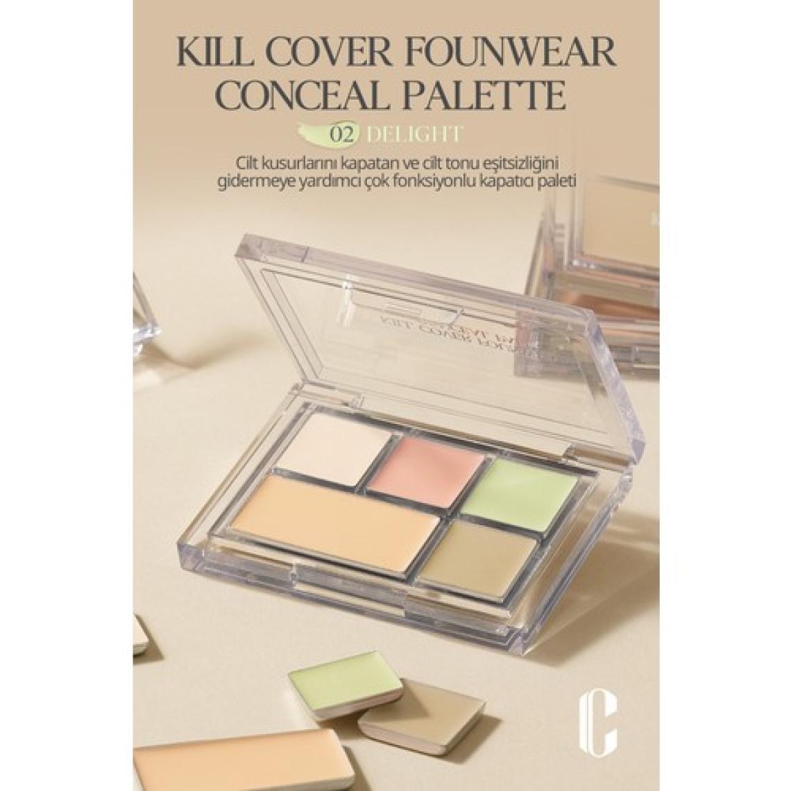 Clio Kremsi Dokuya Sahip Concealer Paleti CLIO Kill Cover Founwear Conceal Palette (Delight)