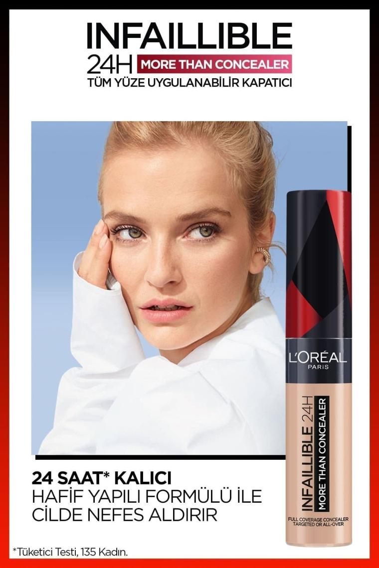 Loreal Paris Infaillible More Than Concealer 322 Ivory Tüm Yüze Uygulanabilir Kapatıcı