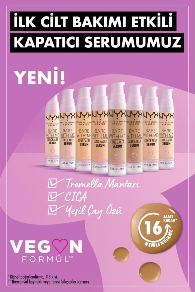 NYX Professional Makeup Bare With Me Kapatıcı Serum 02 Light