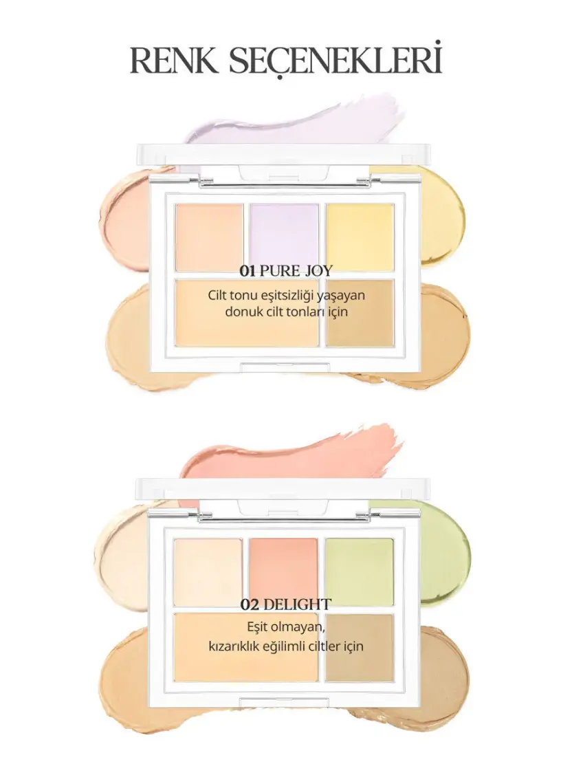 Clio Kremsi Dokuya Sahip Concealer Paleti CLIO Kill Cover Founwear Conceal Palette (Pure Joy)