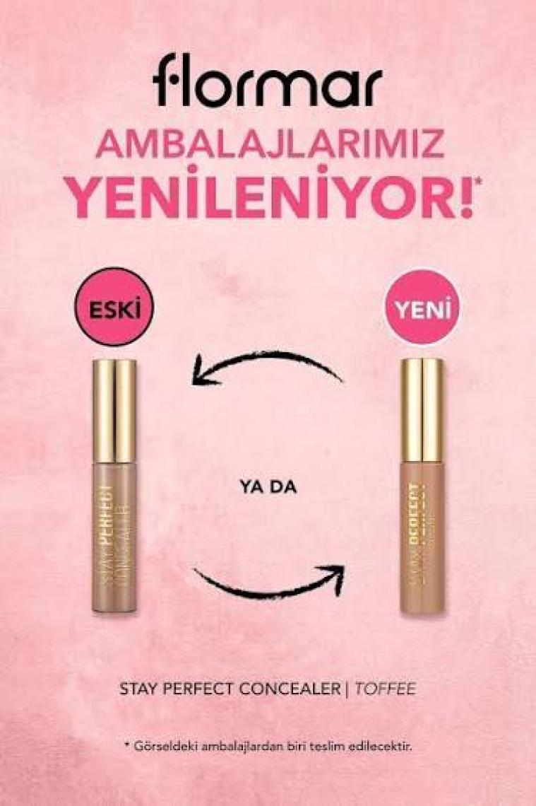 Stay Perfect Yüksek Pigmentli & Yarı Mat Bitişli Likit Kapatıcı (010 Toffee) 8682536085625