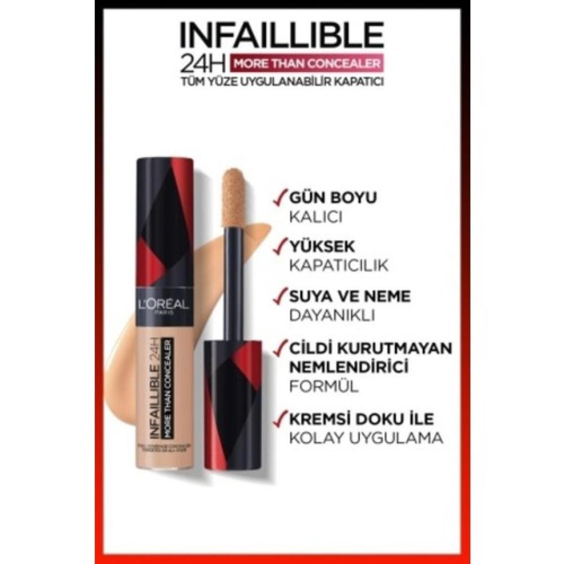 Loreal Paris Infaillible More Than Concealer 326 Vanilla Tüm Yüze Uygulanabilir Kapatıcı