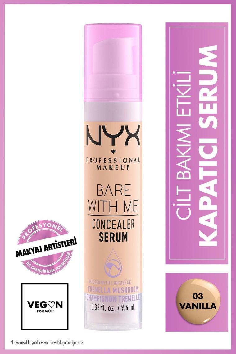 NYX Professional Makeup Bare With Me Kapatıcı Serum 03 Vanilla Concealer