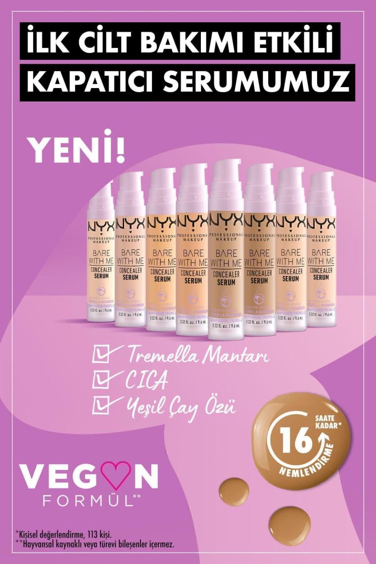 NYX Professional Makeup Bare With Me Kapatıcı Serum 03 Vanilla Concealer