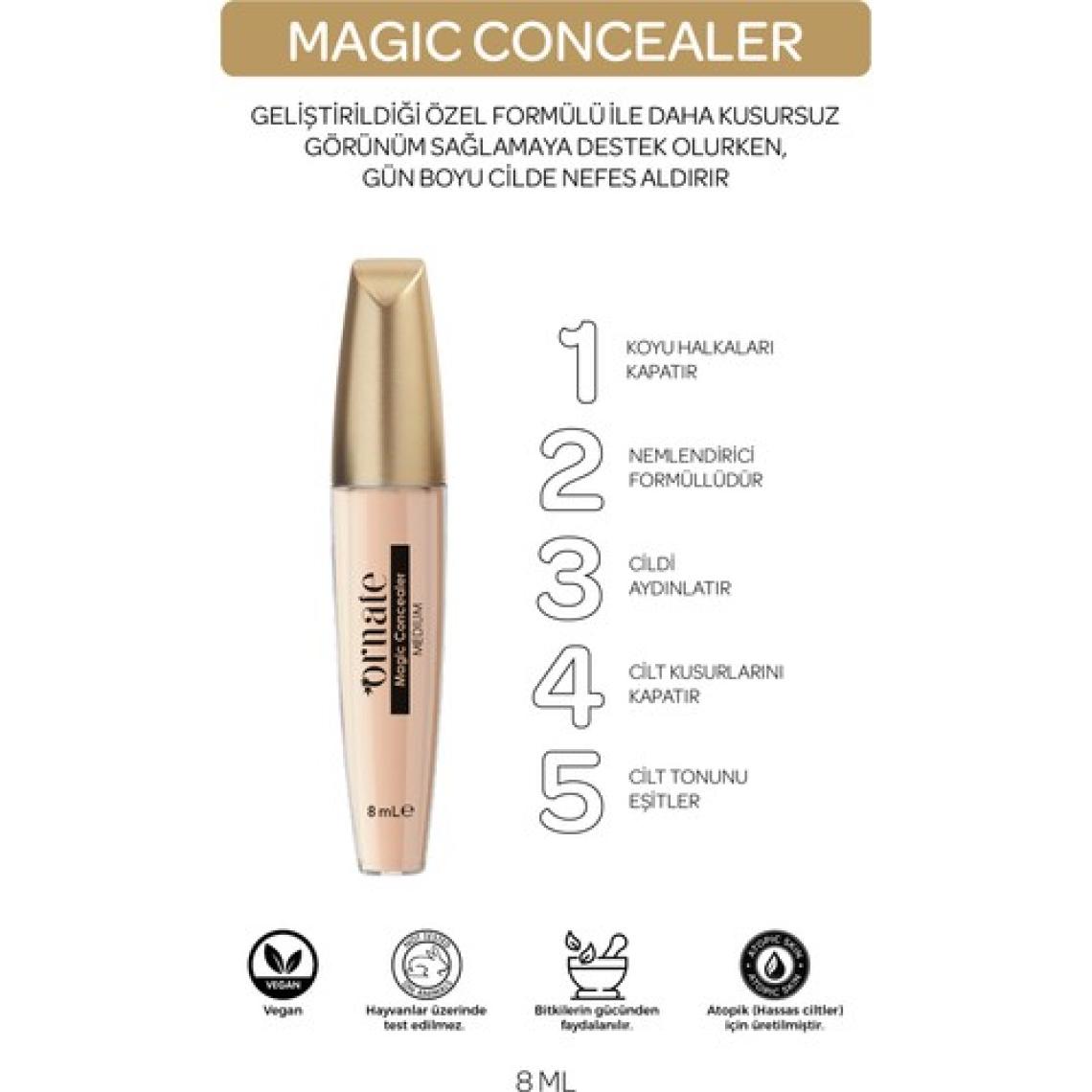 Ornate Magic Concealer Kapatıcı Krem (02) Medium
