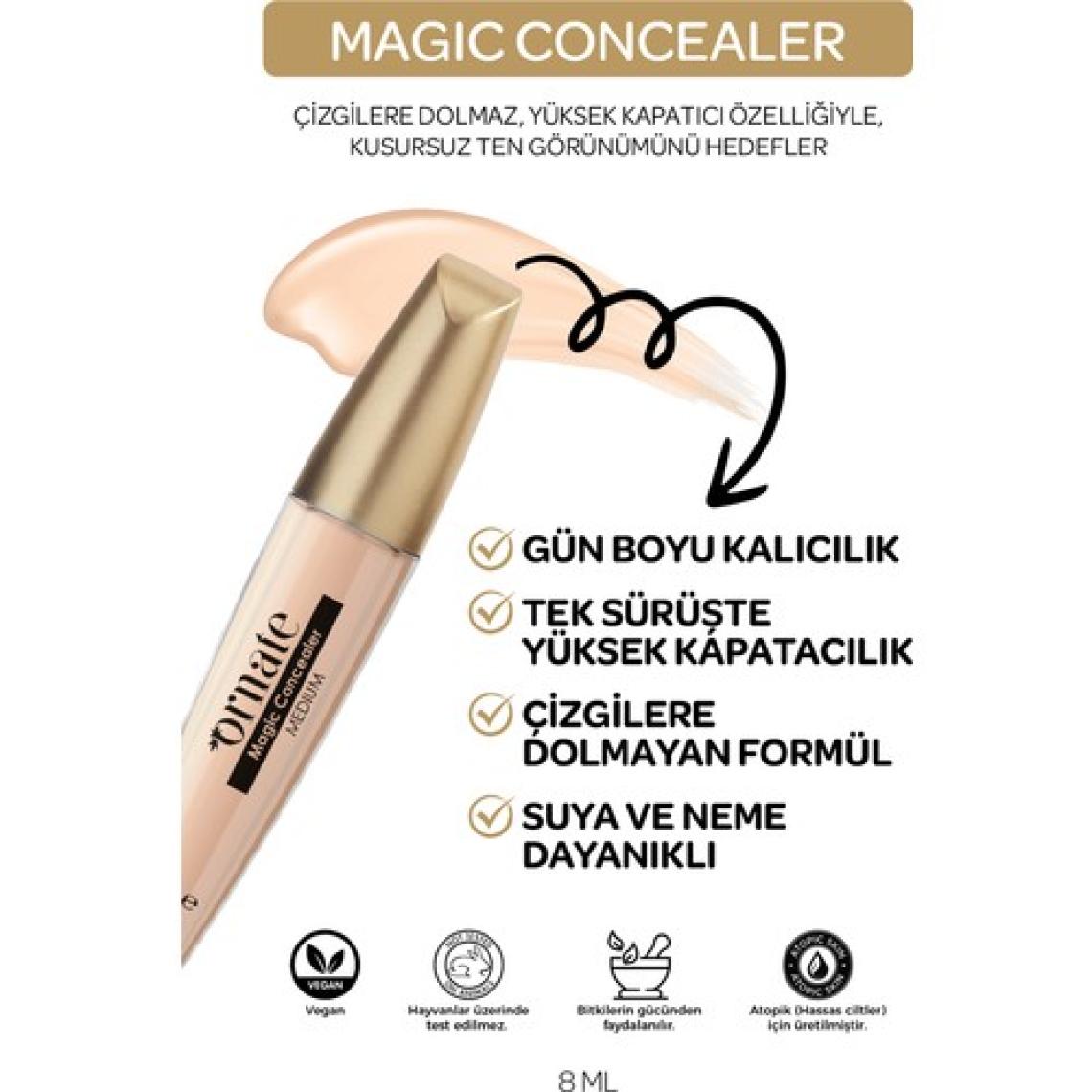 Ornate Magic Concealer Kapatıcı Krem (02) Medium