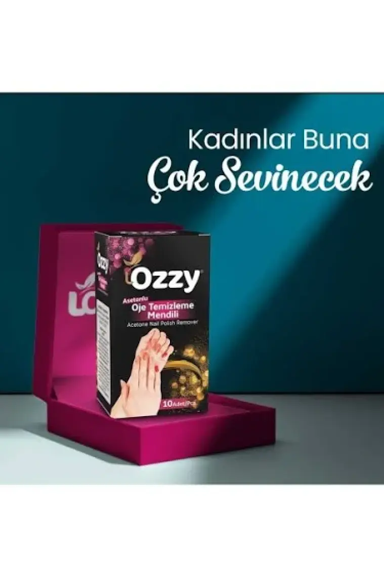 Lozzy Asetonlu Oje Temizleme Mendili 10 Adet
