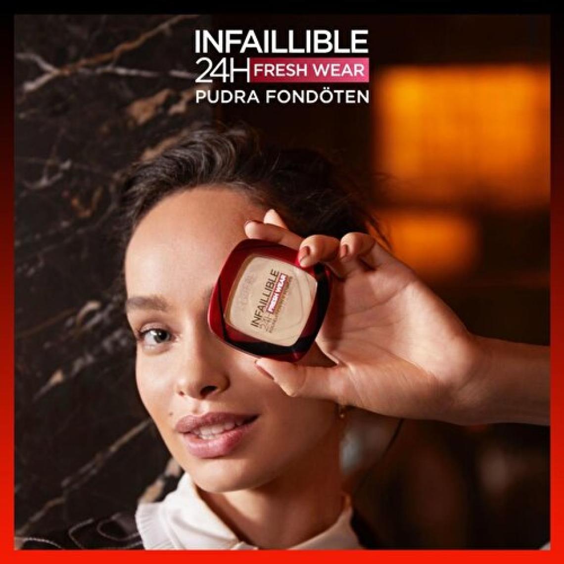 Loreal Paris Infaillible 24H Fresh Wear Fondation in a Powder Pudra Fondöten 40 Cashmere