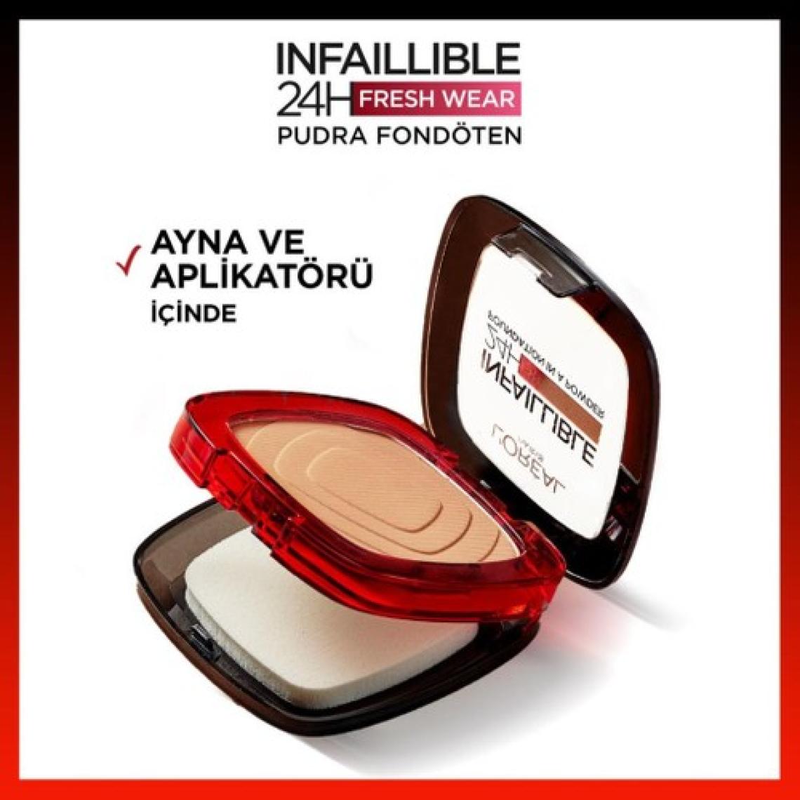 Loreal Paris Infaillible 24H Fresh Wear Fondation in a Powder Pudra Fondöten 40 Cashmere