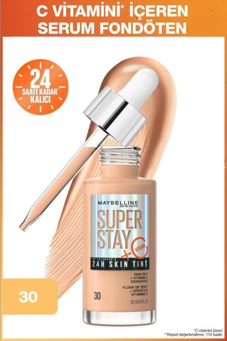 Maybelline New York Super Stay Skin Tint C Vitaminli Fondöten 30