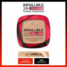 L'Oréal Paris Infaillible 24H Fresh Wear Pudra Fondöten 120 Vanilla