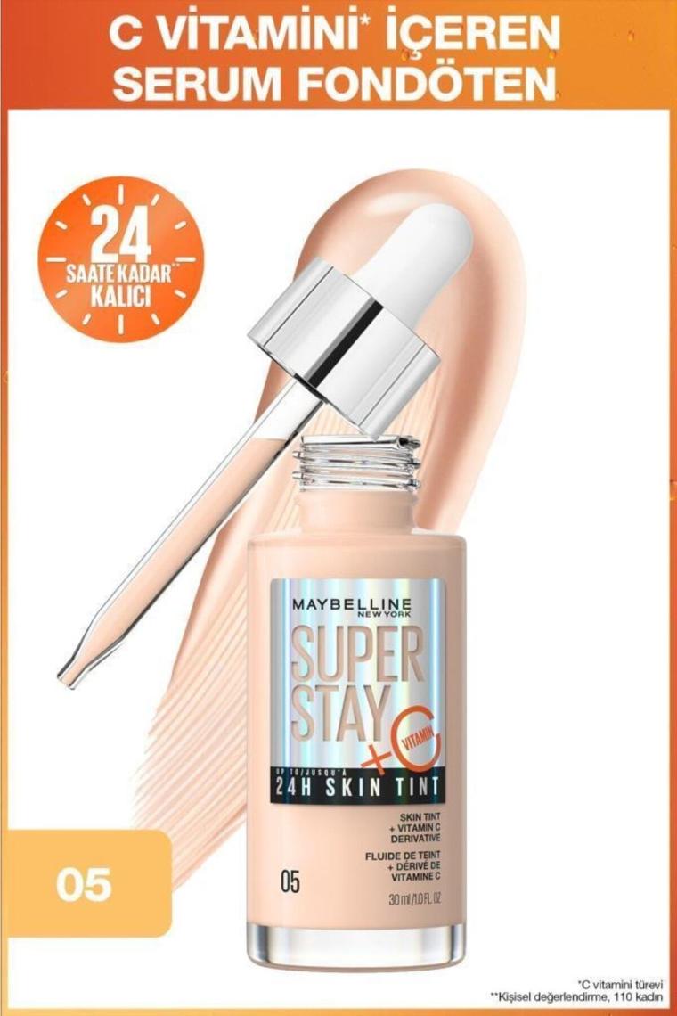 Maybelline New York Super Stay Skin Tint C Vitaminli Fondöten 05