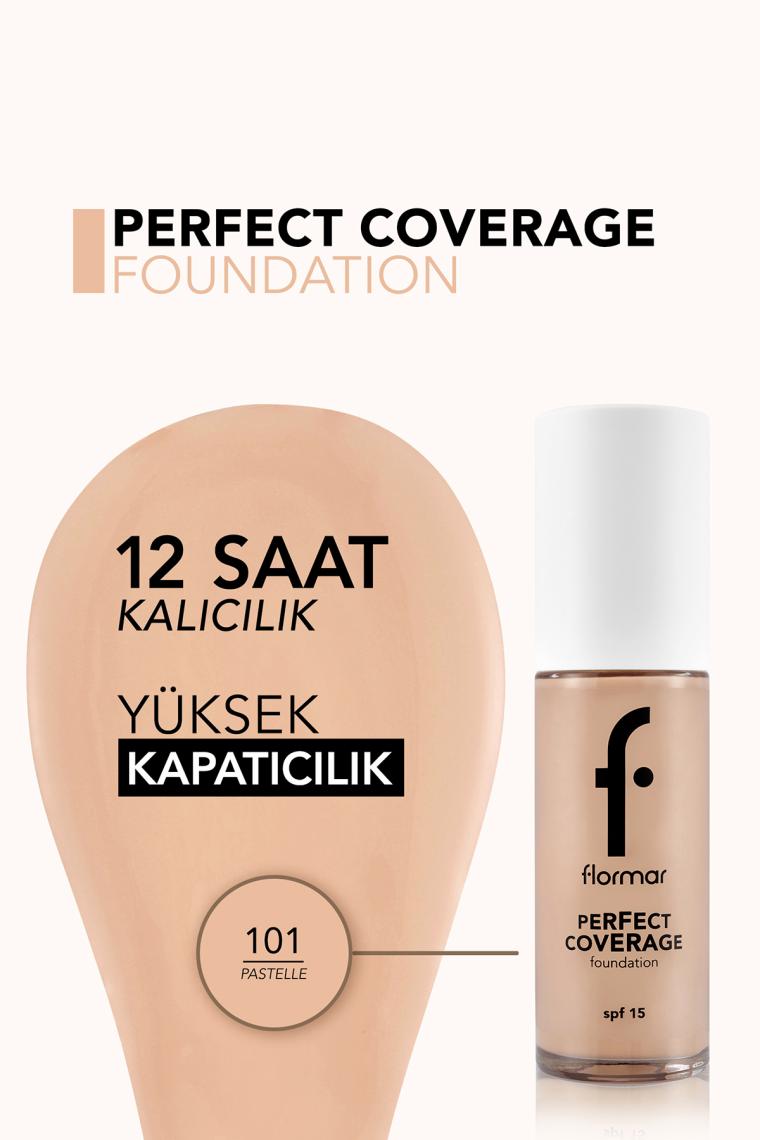Flormar Fondöten Perfect Coverage 101 Pastelle