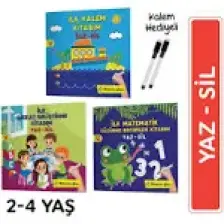 2-4 Yaş Evde Etkinlik Seti - Mucit Karınca Serisi Yaz-Sil Kitaplar
