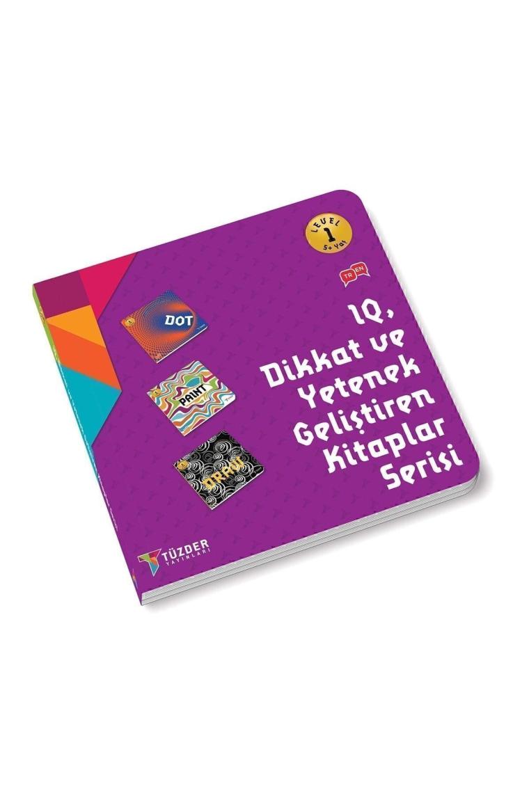 IQ Dikkat ve Yetenek Geliştiren Kitaplar Serisi Seti Level 1-2-3 (9 Kitap Takım) 5+ Yaş