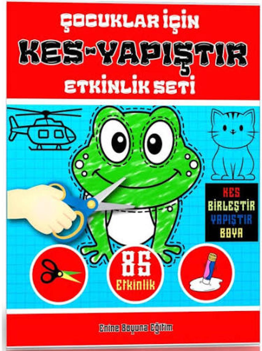 Çocuklar İçin Kes-Yapıştır Etkinlik Kitabı