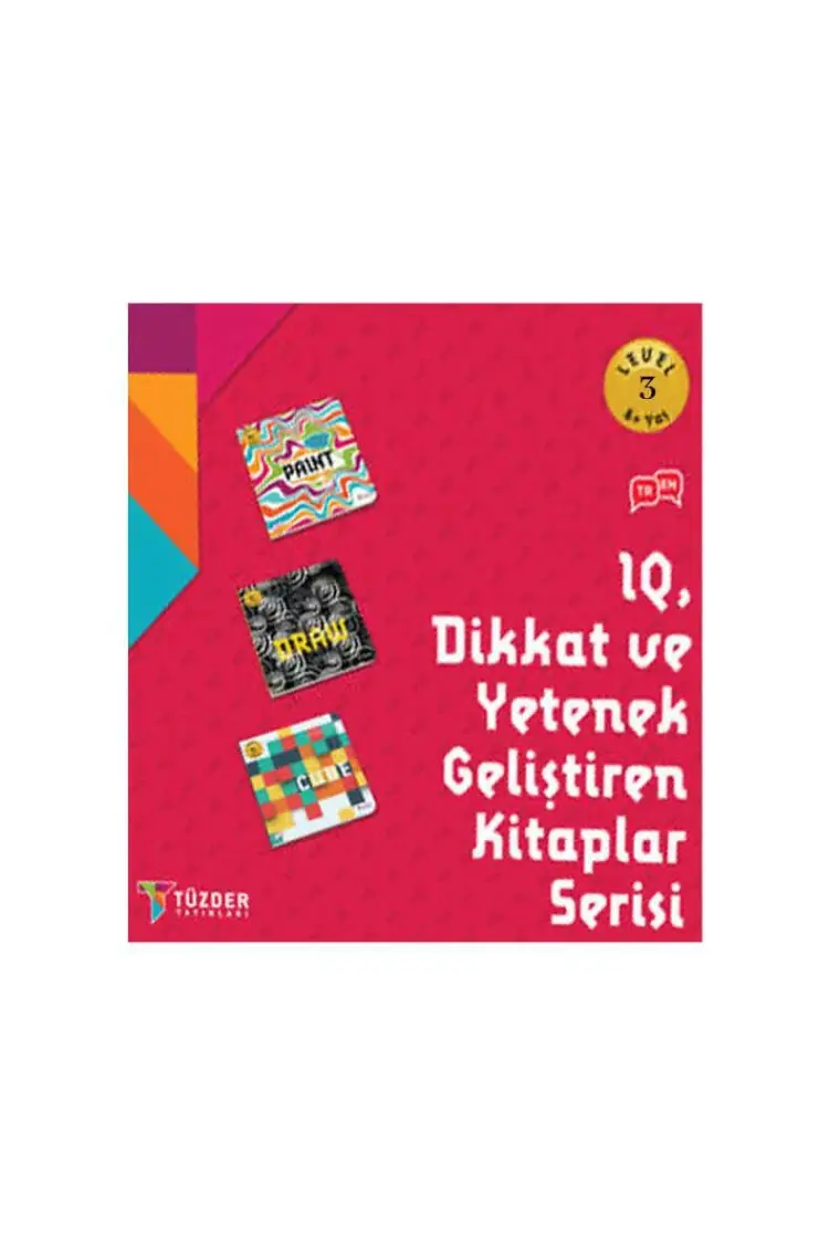 6+ Yaş Level 3 - IQ Dikkat ve Yetenek Geliştiren Kitaplar Serisi
