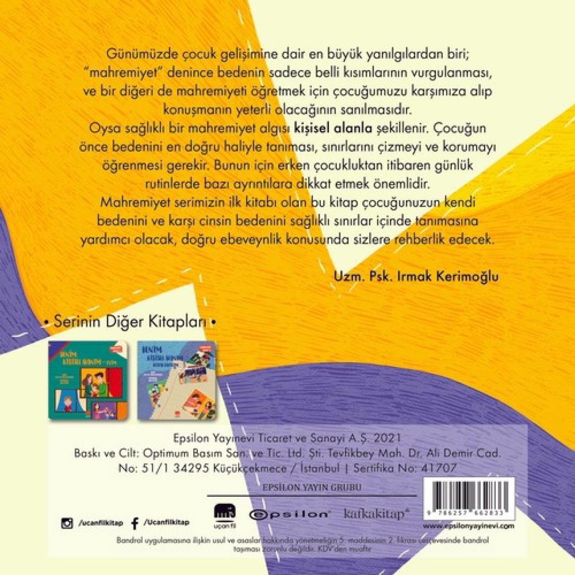 Benim Kişisel Alanım Bedenim - Mahremiyet Serisi - Irmak Kerimoğlu