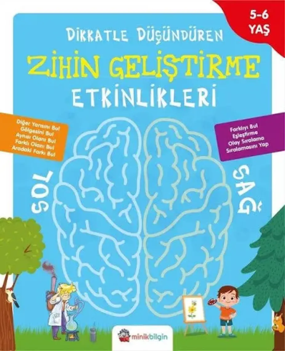 Sıfırbir Yayınları Minik Bilgin Dikkatle Düşündüren Zihin Geliştirme Etkinlikleri 1