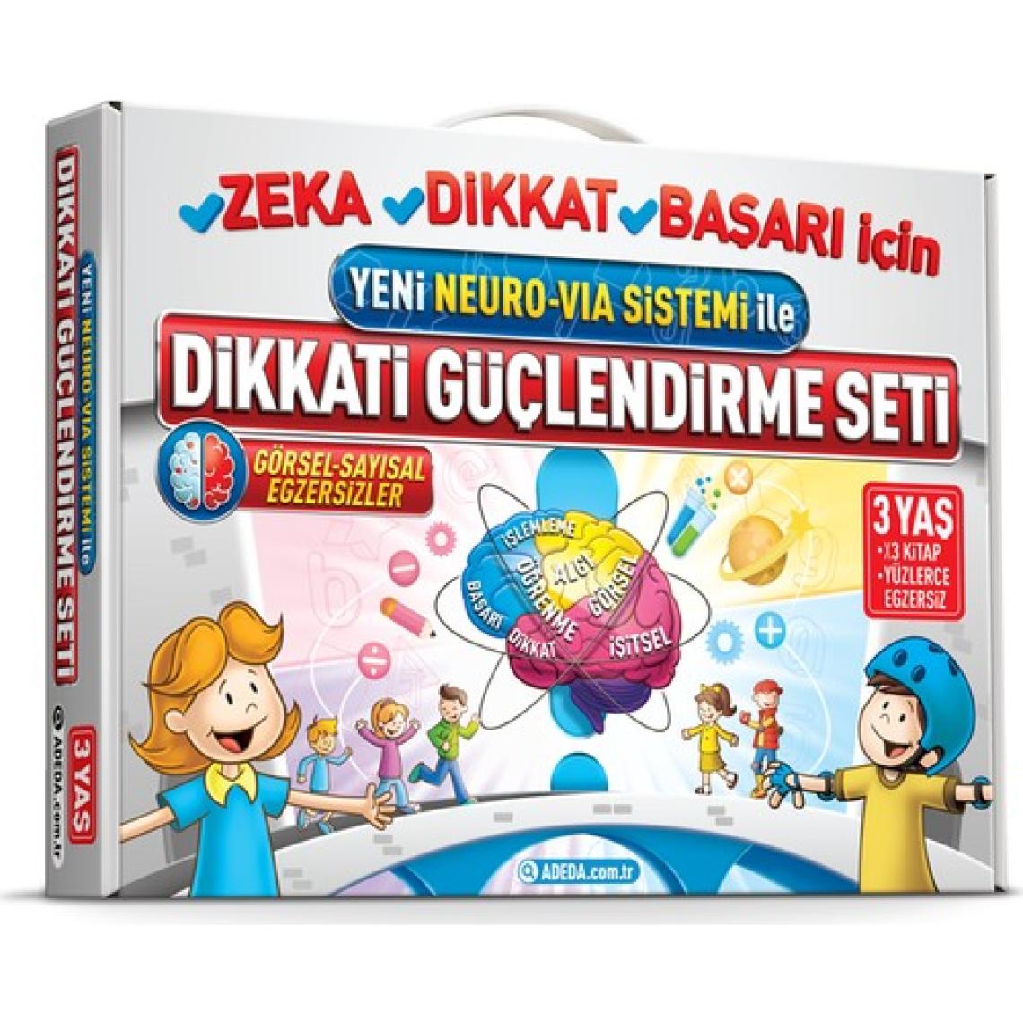 Adeda Yayıncılık Osman Abalı Neuro Via Adeda Dikkati Güçlendirme Seti Dgs 3 Yaş + Görsel Dikkat Testi