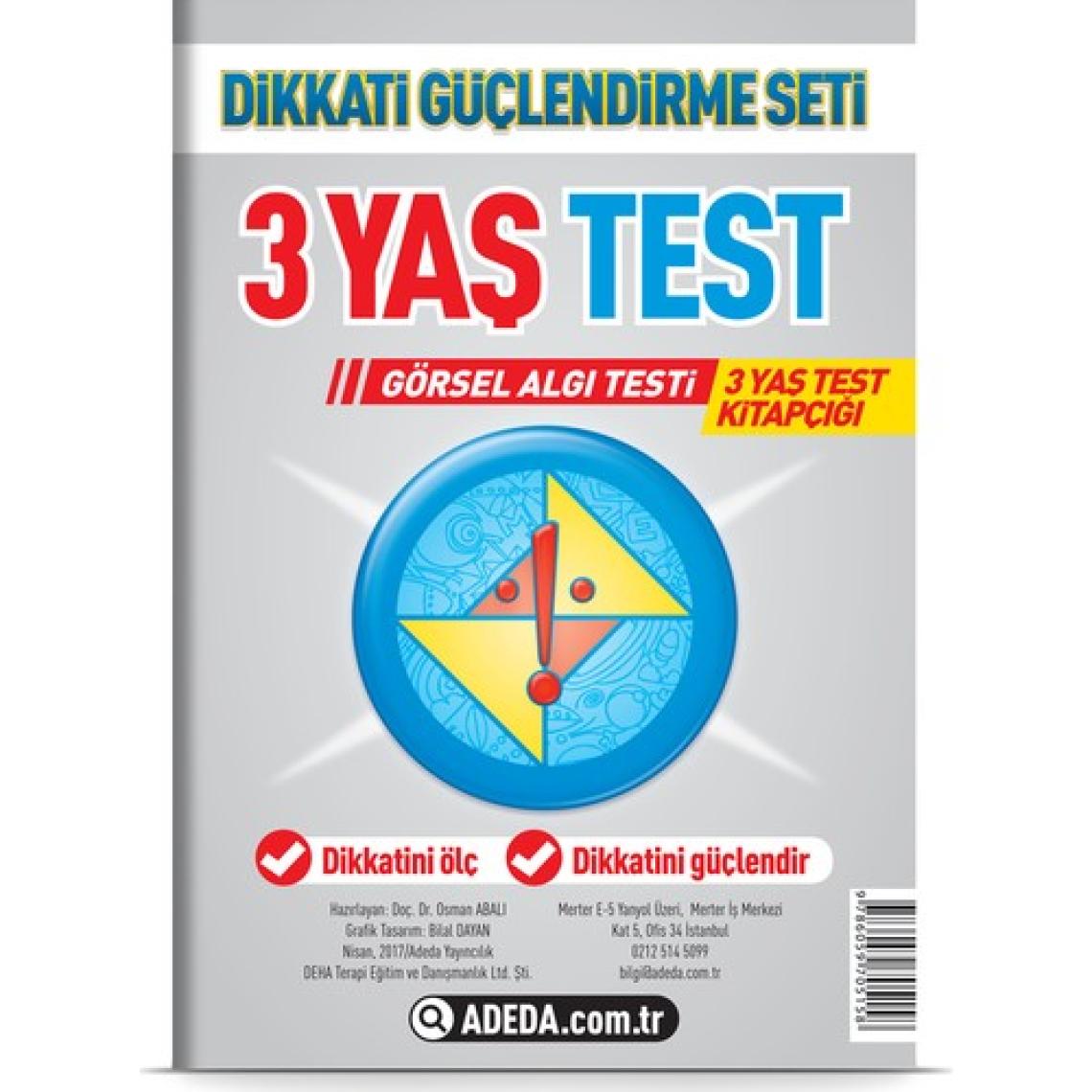 Adeda Yayıncılık Osman Abalı Neuro Via Adeda Dikkati Güçlendirme Seti Dgs 3 Yaş + Görsel Dikkat Testi