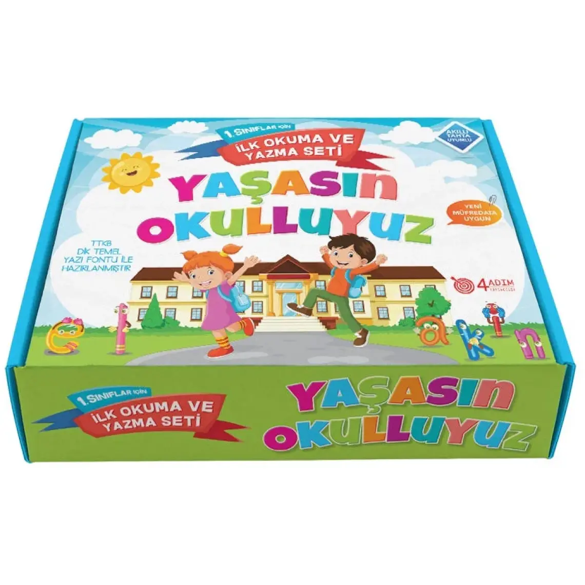 4 Adım Yayınları Yaşasın Okulluyuz 1.Sınıf İlk Okuma Ve Yazma Seti - Şahan Işık - Nihal Özdemir