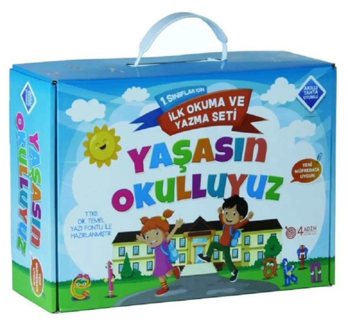 4 Adım Yayınları Yaşasın Okulluyuz 1.Sınıf İlk Okuma Ve Yazma Seti - Şahan Işık - Nihal Özdemir